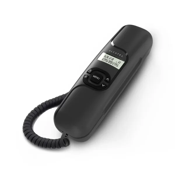 Alcatel T16 Slim phone with easy-to-use keypad and redial key