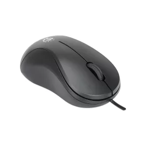 Wired Optical USB Mouse USB-A, Three Buttons with Scroll Wheel, 1000 dpi, Black (190107) - Image 3