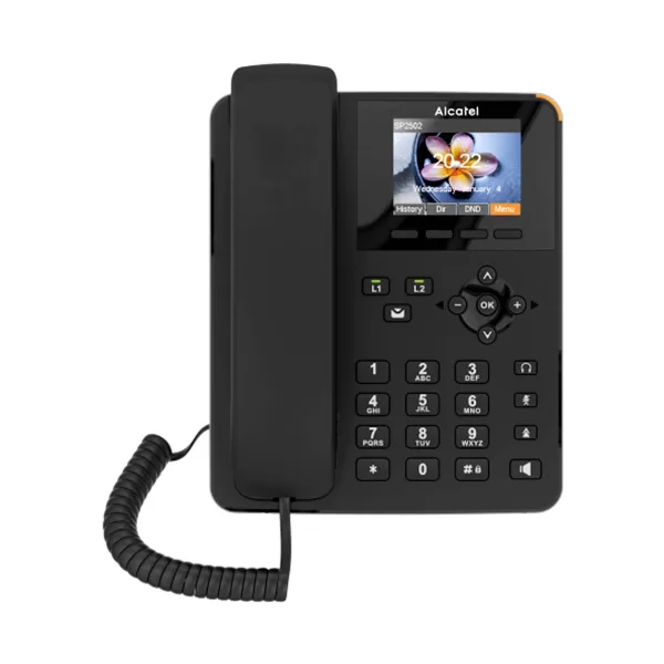 Alcatel SP-2502 IP phone with color display in office setting