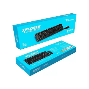 Alcatroz Xplorer C3300 Silent USB Wired Keyboard & Mouse Combo - Image 2