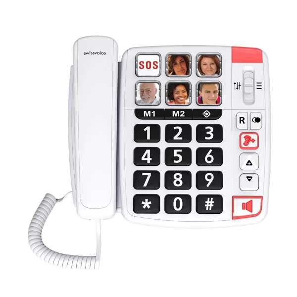 Swissvoice Xtra 1110 big button corded telephone with photo buttons