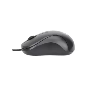 Wired Optical USB Mouse USB-A, Three Buttons with Scroll Wheel, 1000 dpi, Black (190107) - Image 4