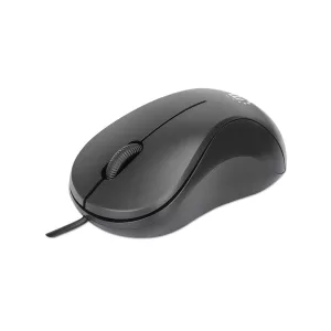 Wired Optical USB Mouse USB-A, Three Buttons with Scroll Wheel, 1000 dpi, Black (190107) - Image 5