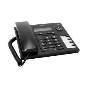 Alcatel T56 phone with corded handset in a home setting