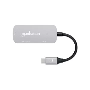 Manhattan USB-C to HDMI (4K@30Hz) 3-in-1 Docking Converter with Power Delivery- 130707