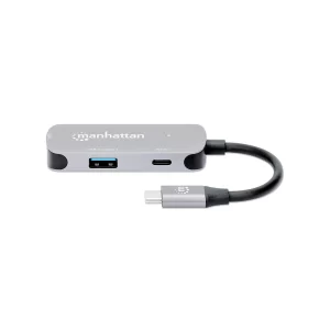 Manhattan USB-C to HDMI (4K@30Hz) 3-in-1 Docking Converter with Power Delivery- 130707 - Image 2