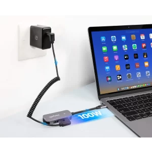 Manhattan USB-C to HDMI (4K@30Hz) 3-in-1 Docking Converter with Power Delivery- 130707 - Image 7
