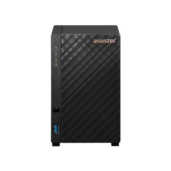 ASUSTOR AS1102T-L DRIVESTOR 2 Lite front view ASUSTOR AS1102T-L DRIVESTOR 2 Lite front view