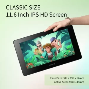 Bosto BT-12HD-A – High-Precision Pen Display Tablet for Artists - Image 10