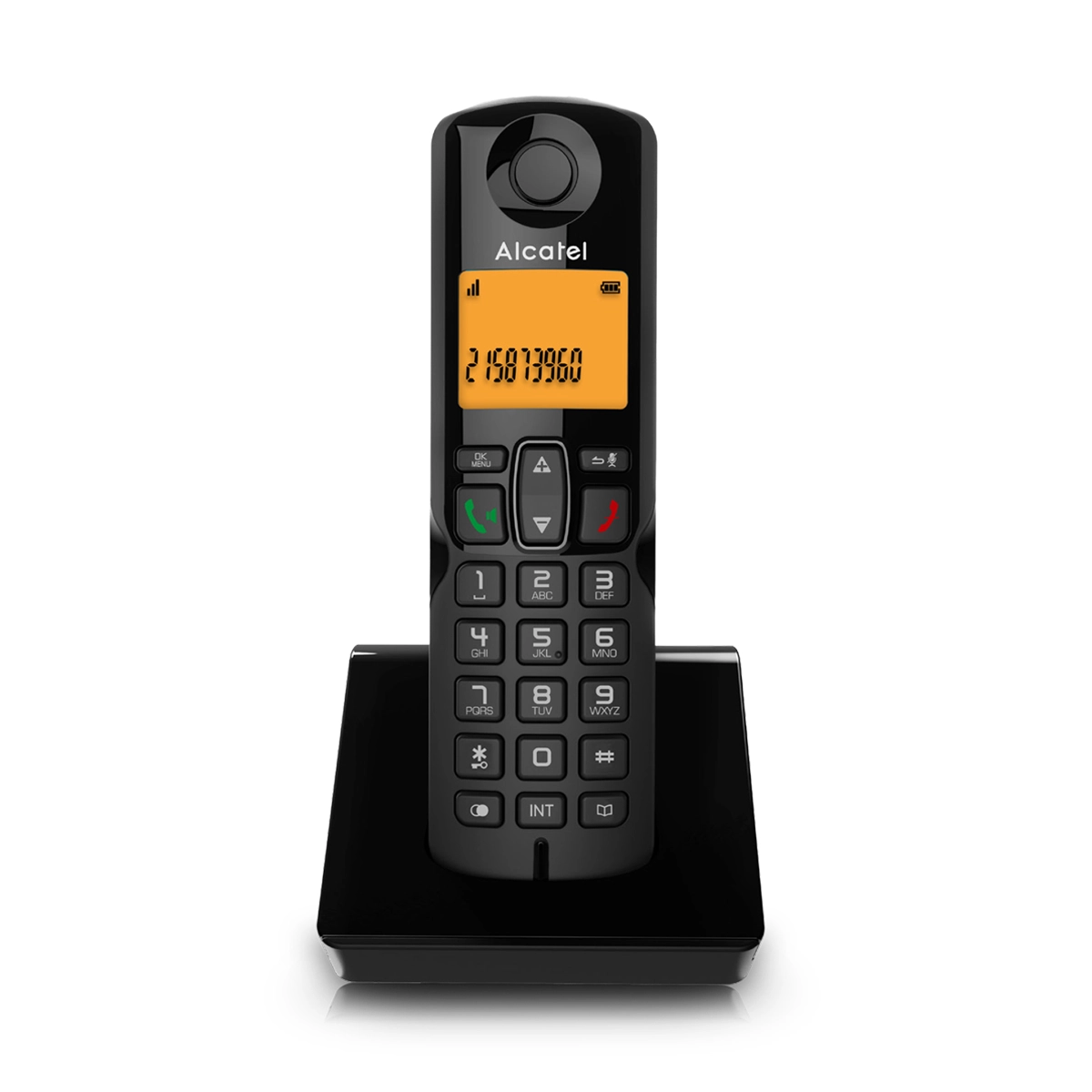 Alcatel S280 duo oranje draadloze telefoon duo, handsfree, telefoonboek