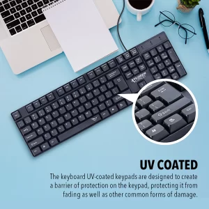 Alcatroz Xplorer C3500 Wired Keyboard & Mouse Combo Set - Image 6