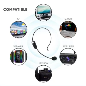Wireless headset mic SonicGear WMH 100 UL with dual channel receiver