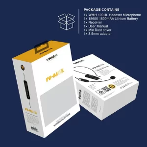 SonicGear WMH 100 UL headset microphone system for events and training