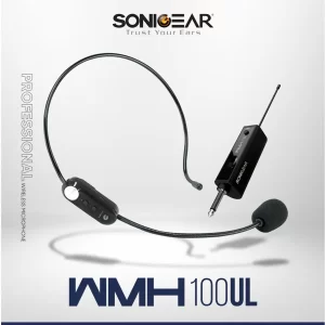 Professional wireless headset microphone SonicGear WMH 100UL black
