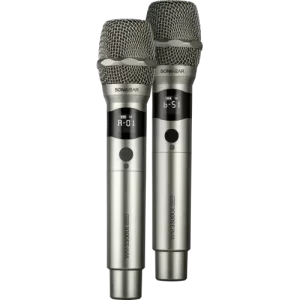 SonicGear WM 3300 UL microphone system with metal mesh head and LED display