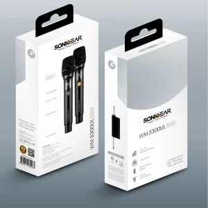 SonicGear WM 3300 UL karaoke wireless mic set with rechargeable receiver