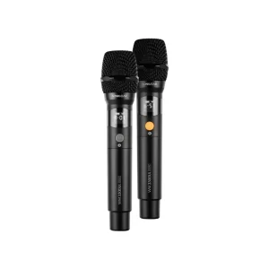 Dual UHF wireless microphones SonicGear WM 3300 UL for events and stage use