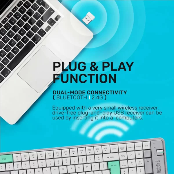 Alcatroz Tetriz Air 3 wireless Bluetooth keyboard in Pakistan