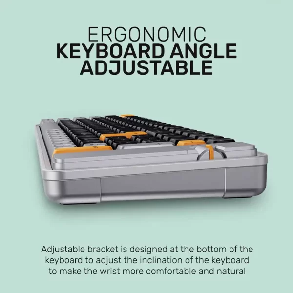 Compact Alcatroz wireless keyboard for office and gaming setup