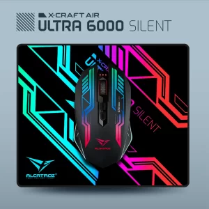 Comfortable wireless mouse with silent buttons