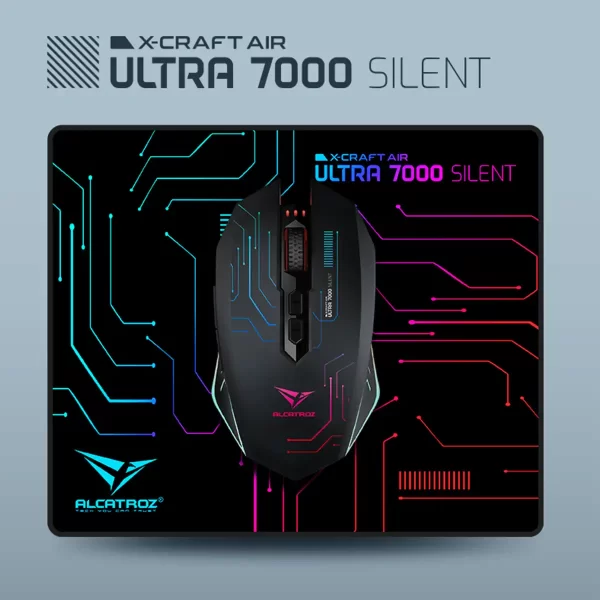Ergonomic Alcatroz wireless mouse for office use