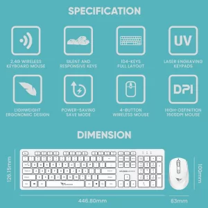 Ergonomic wireless keyboard mouse combo in Pakistan