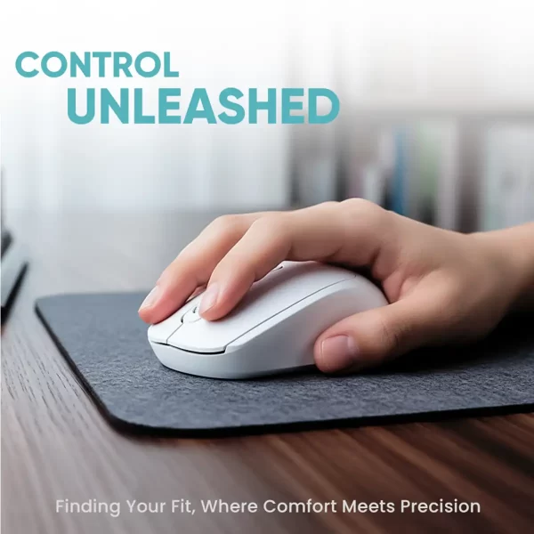 Full-size wireless keyboard with smooth mouse control