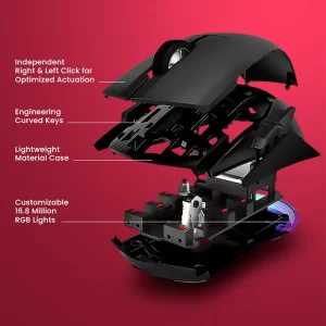 Armaggeddon Falcon V-LK gaming mouse Avago 3325 sensor top view