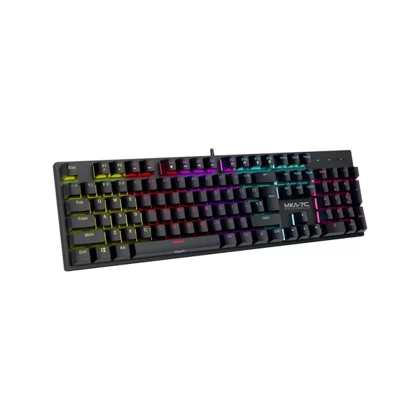 Armaggeddon MKA-7C RGB gaming keyboard top view full layout