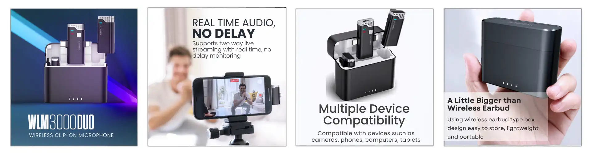 WLM3000 Duo Clip-On Microphone WLM3000 Duo Clip-On Microphone