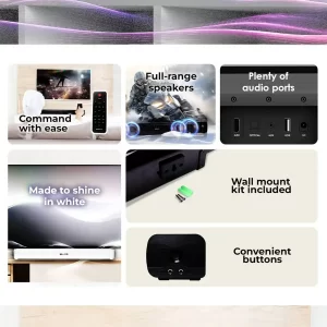 Soundbar Speaker SonicGear HD7000 soundbar with remote control
