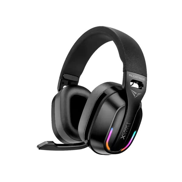 Complete Alcatroz gaming setup with rechargeable wireless accessories