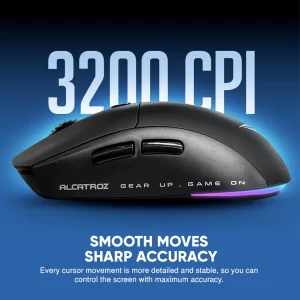Complete gaming setup with wireless keyboard and gaming mouse