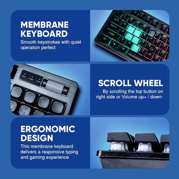 Wireless 4-in-1 gaming combo for professional and casual gamers