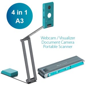 IRIScan visualizer 7 – 4 In 1 Document Camera, Visualizer, 4K Webcam and Portable Scanner (464412)